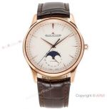 ZF Factory Jaeger-LeCoultre Ultra Thin Rose Gold Moonphase Watch 39mm